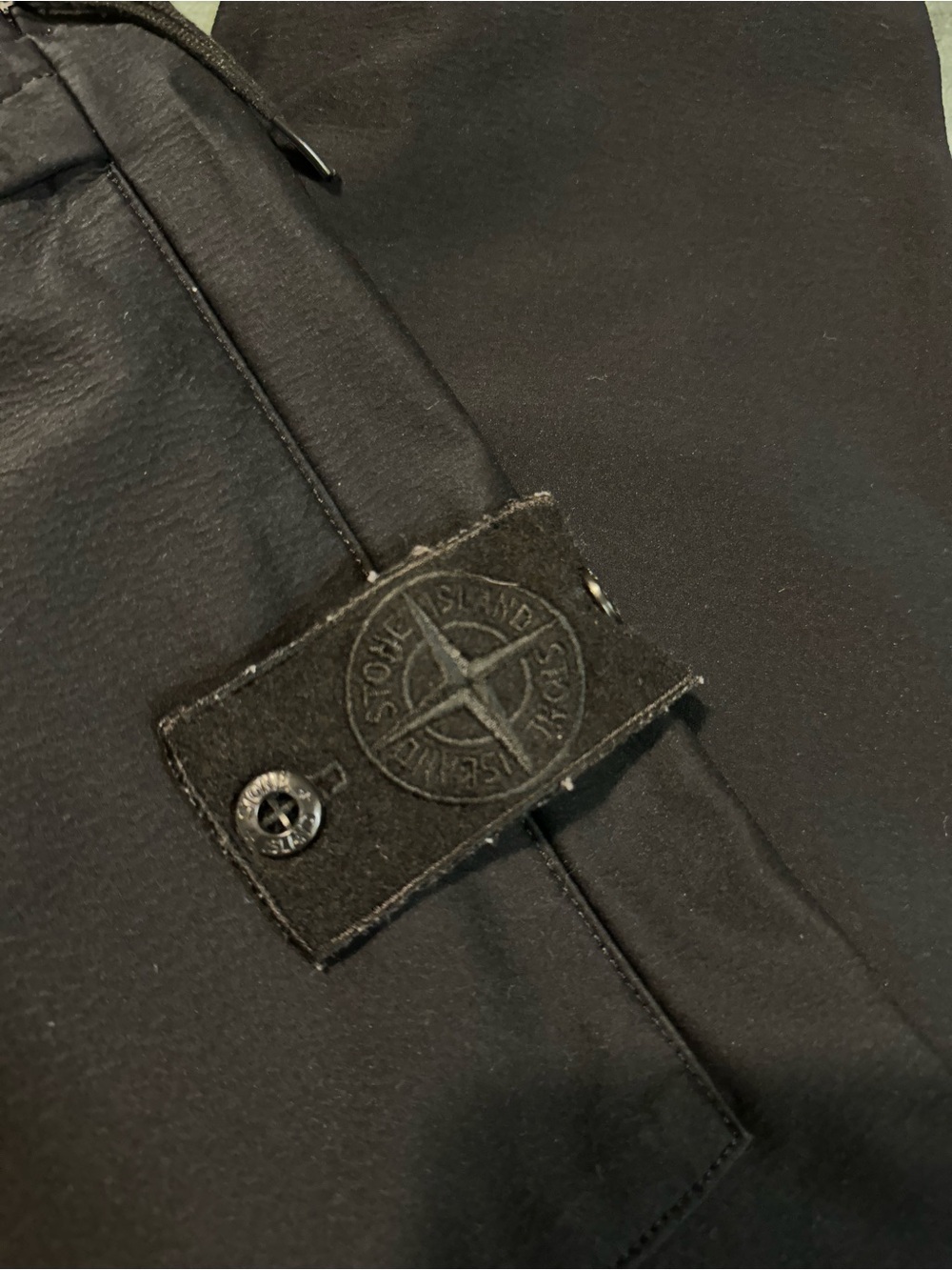 Stone Island All-Black Compass Patch Jacket